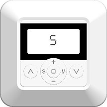 TRANSMISOR DE PARED DE 5 CANALES CON TIMER