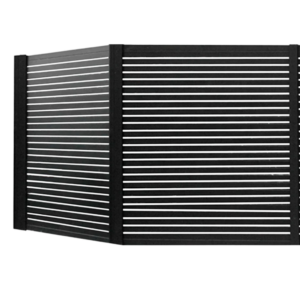 SEG - FRENTE DE REJA MODULAR DE 2 COLUMNAS - SIMIL MADERA